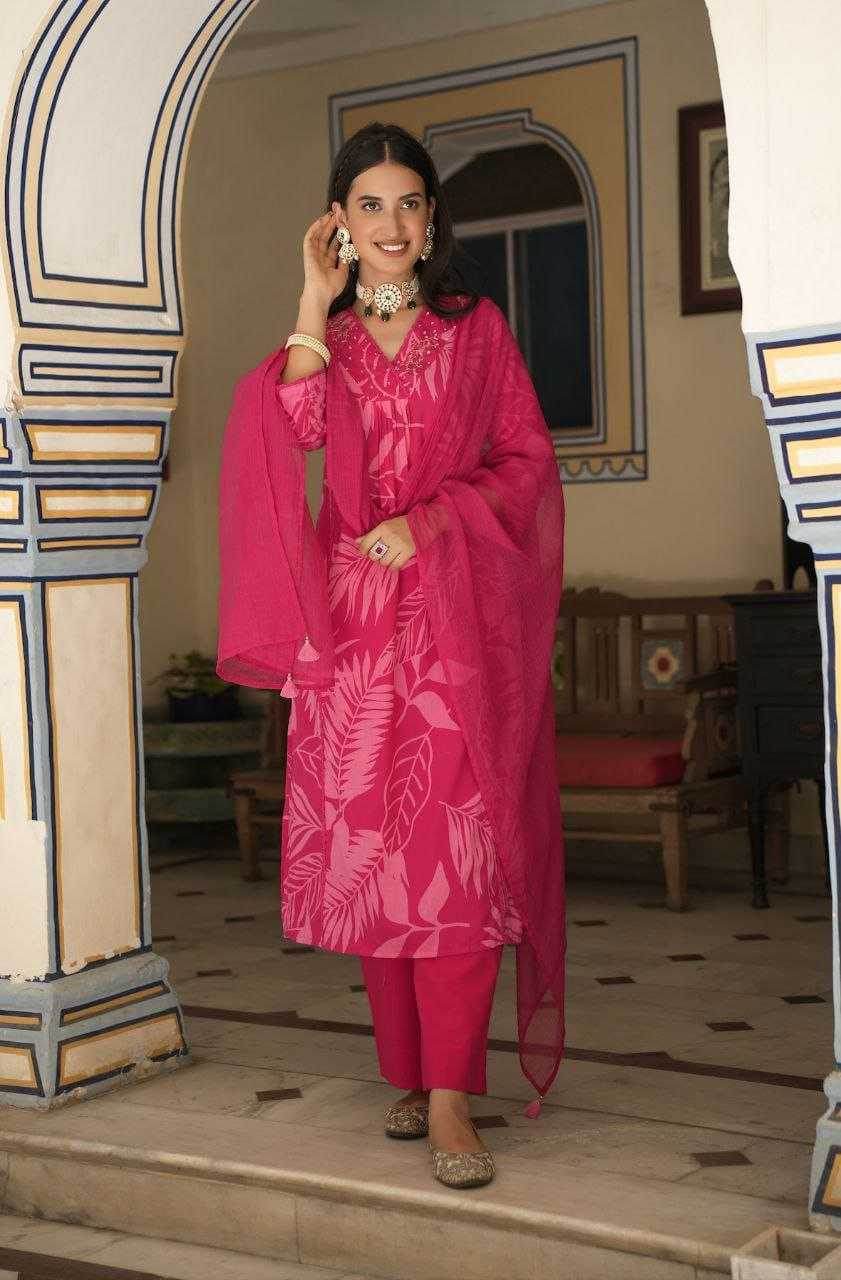 Pure Cotton Embroidery Handwork Suit - MYLUXURY LANE ENTERPRISE